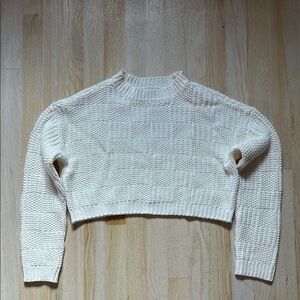 Cream Crew Neck Sweater